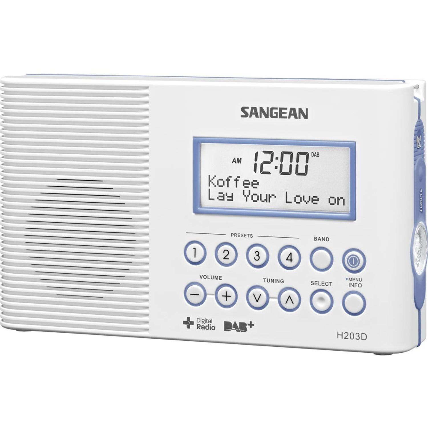 Sangean H-203 DAB+ Wasserdichtes Radio (DAB) DAB+ Digitalradio mit (DAB)