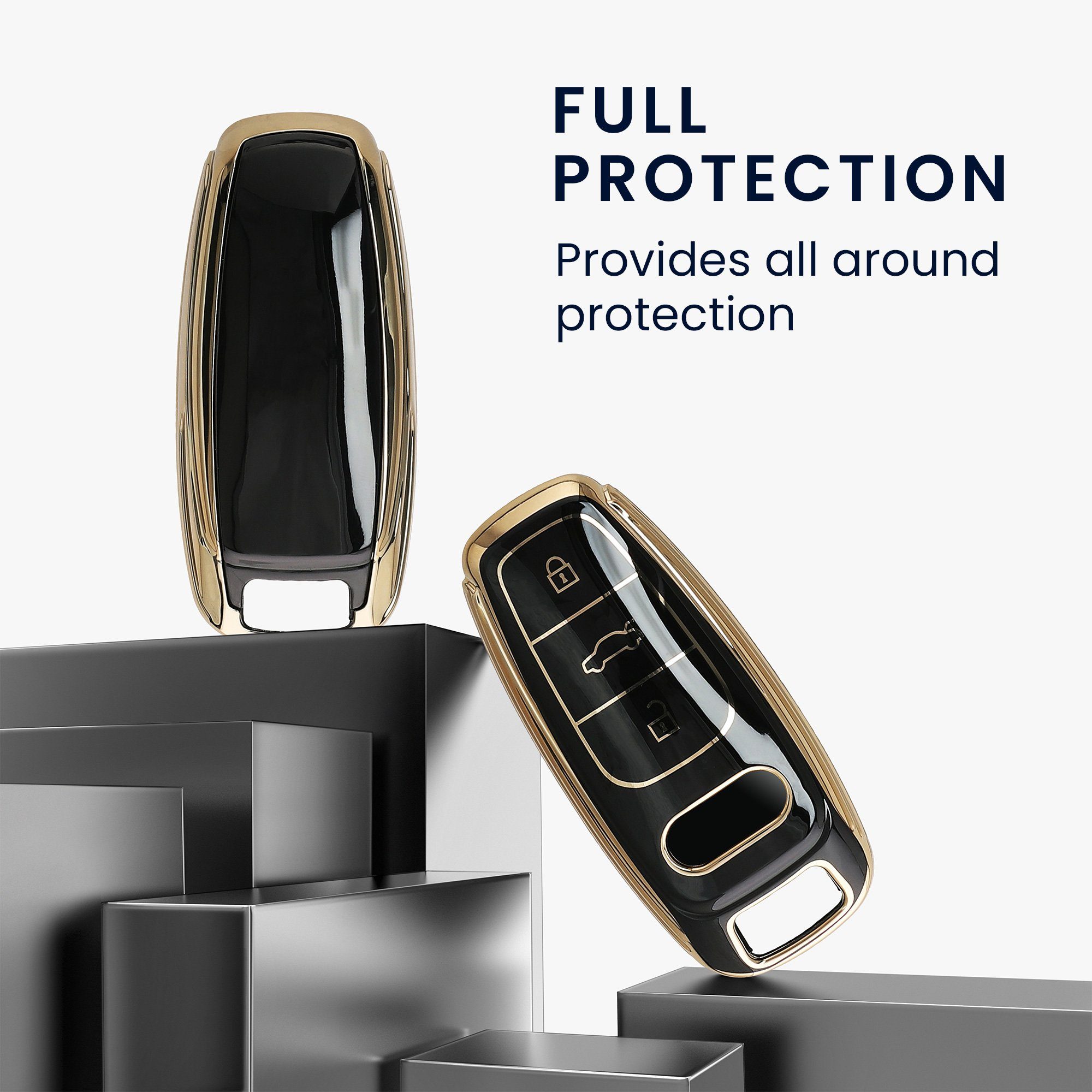 kwmobile Schlüsseltasche Autoschlüssel Hülle für Audi (1-tlg), Schlüsselhül günstig online kaufen