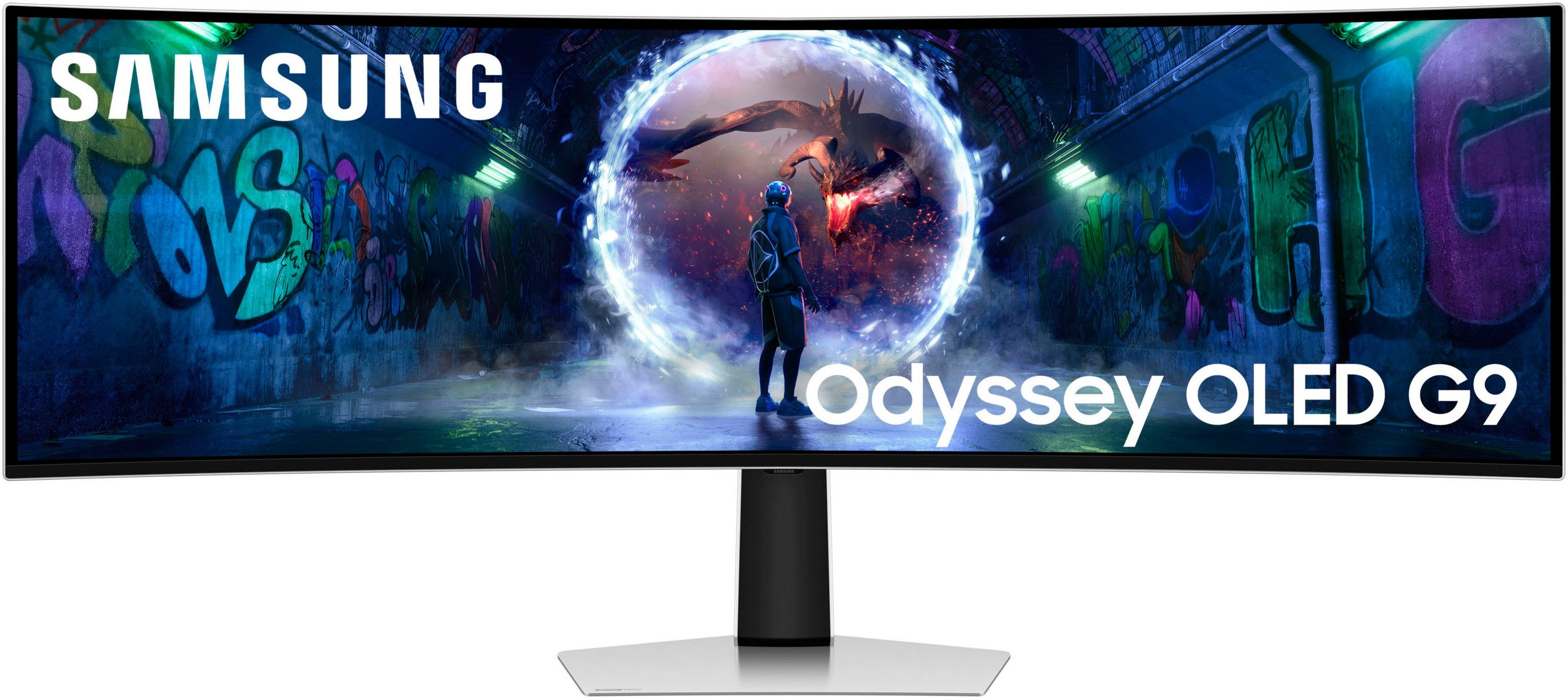 Samsung S49DG934SU Curved-Gaming-OLED-Monitor (124 cm/49 ", 5120 x 1440 px, DQHD, 0,03 ms Reaktionszeit, 240 Hz, OLED)