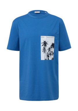 s.Oliver Kurzarmshirt T-Shirt aus Baumwollstretch