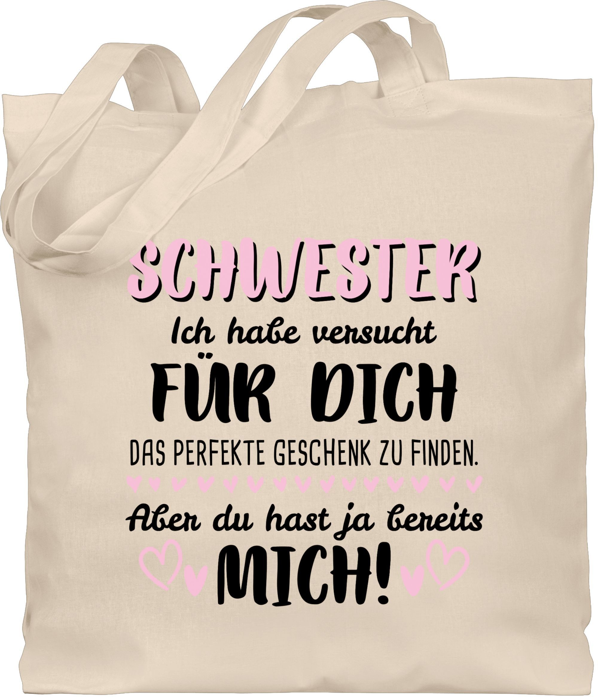 Shirtracer Umhängetasche Schwester versucht perfekte Geschenk zu finden, Sc günstig online kaufen