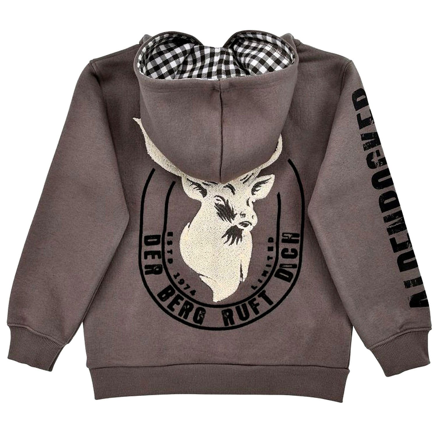 BONDI T-Shirt Jungen Sweatshirt Hoodie 'Alpenrocker' 29992, Cof