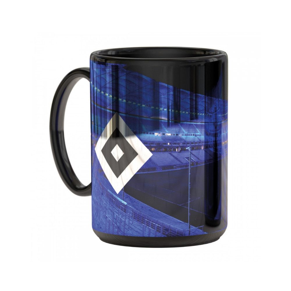 VertriebsArena GmbH Becher HSV Metallic Tasse 'Stadion blau', Keramik