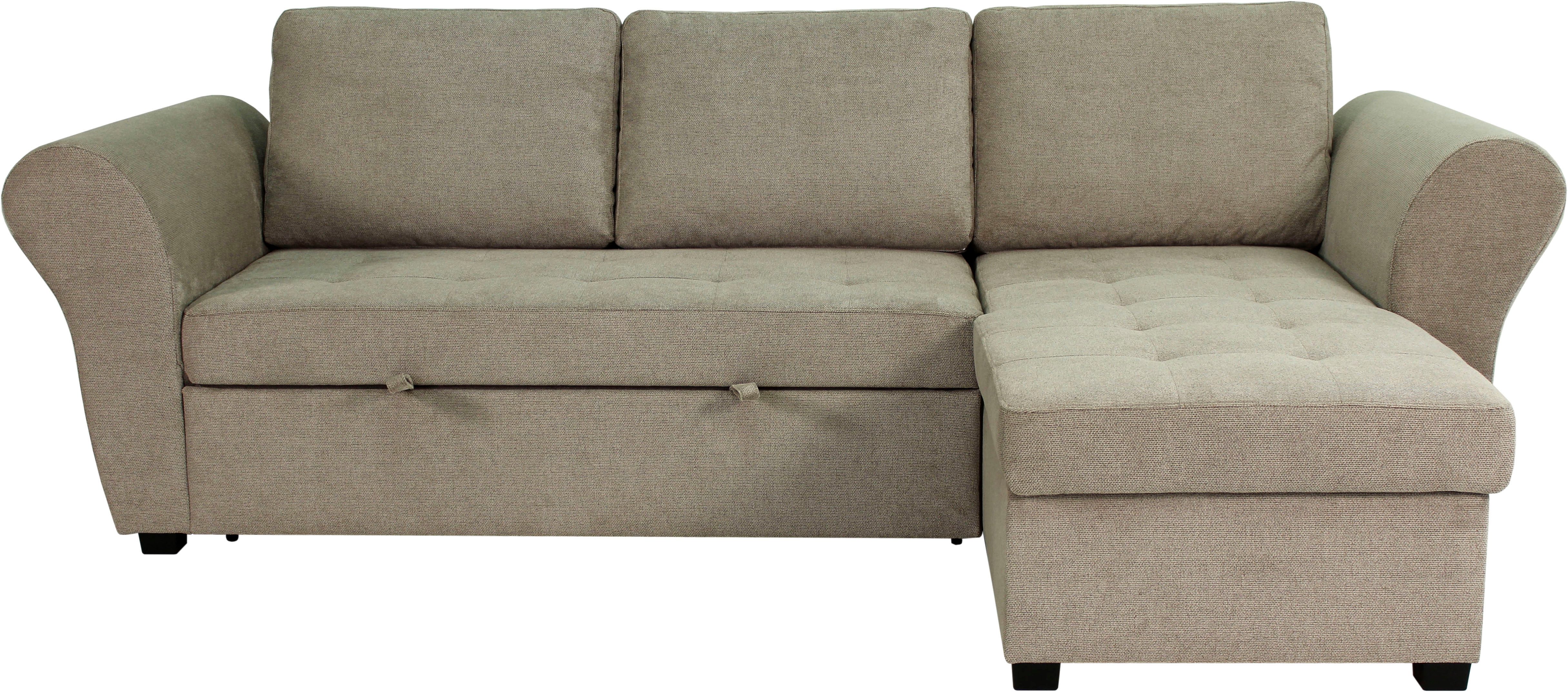 Trends by HG Ecksofa Lasse L-Form, B: 259 cm, mit Schlaffunktion & Bettkasten