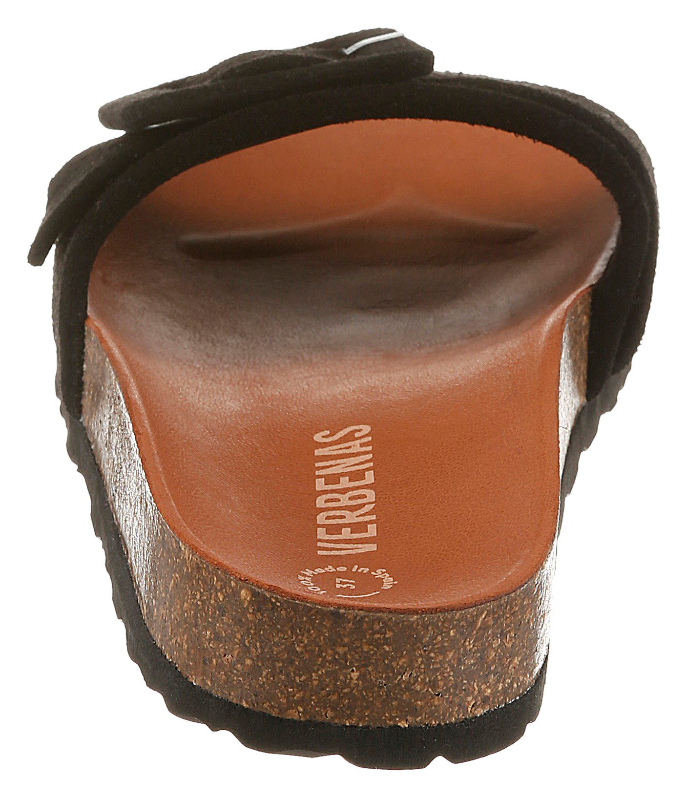 VERBENAS REIKO VELOUR Pantolette Sommerschuh, Urlaubsschuh, Strandschuh zum Schlupfen