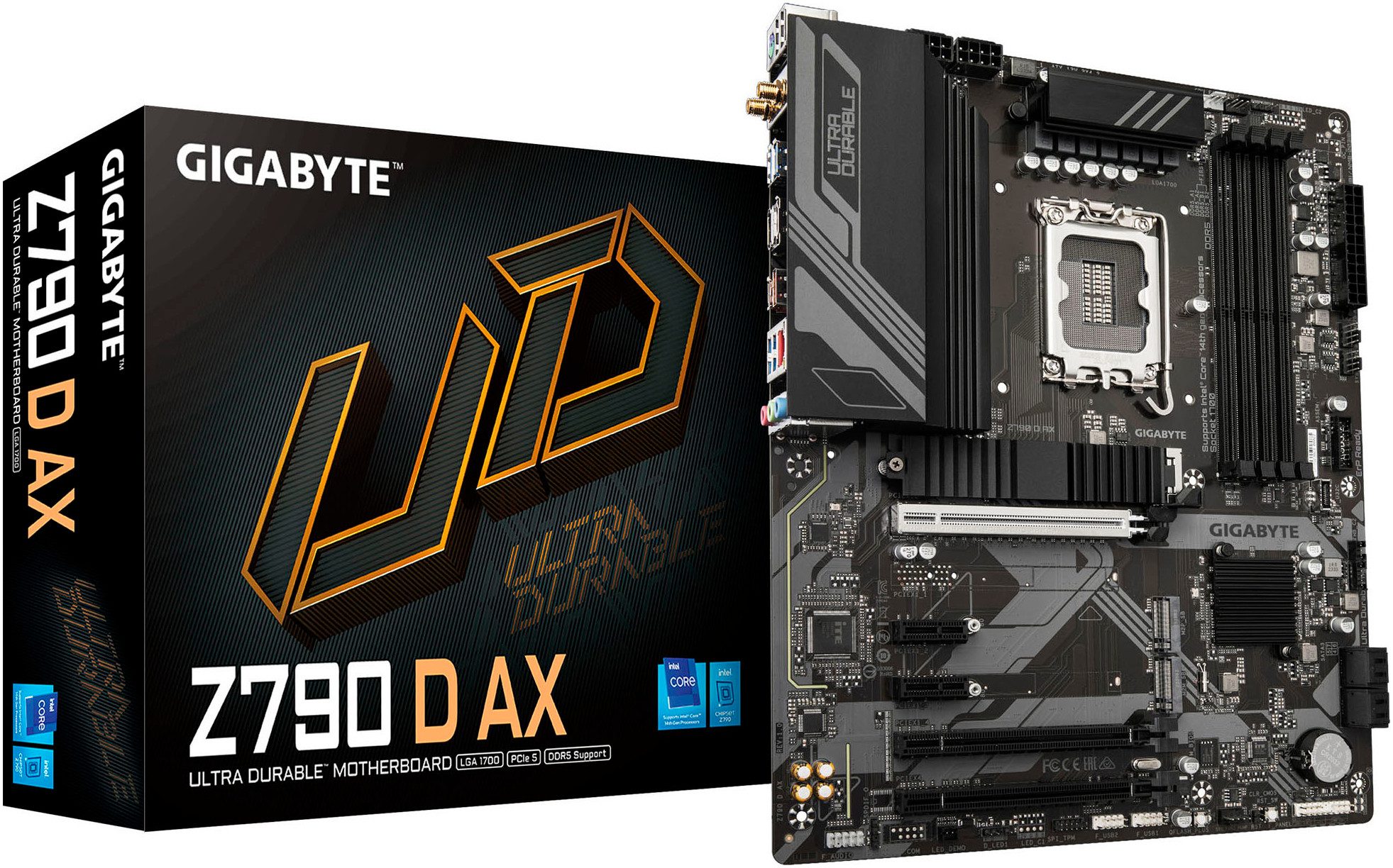 Gigabyte Z790 D AX Motherboard - Unterstützt Intel Core 14. Generation CPUs, 12 Mainboard