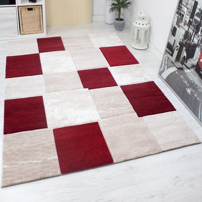 Teppich Dieser flauschige dicht gewebte Teppich gibt dem Raum eine zeitlose und elegante Note. Vimoda
