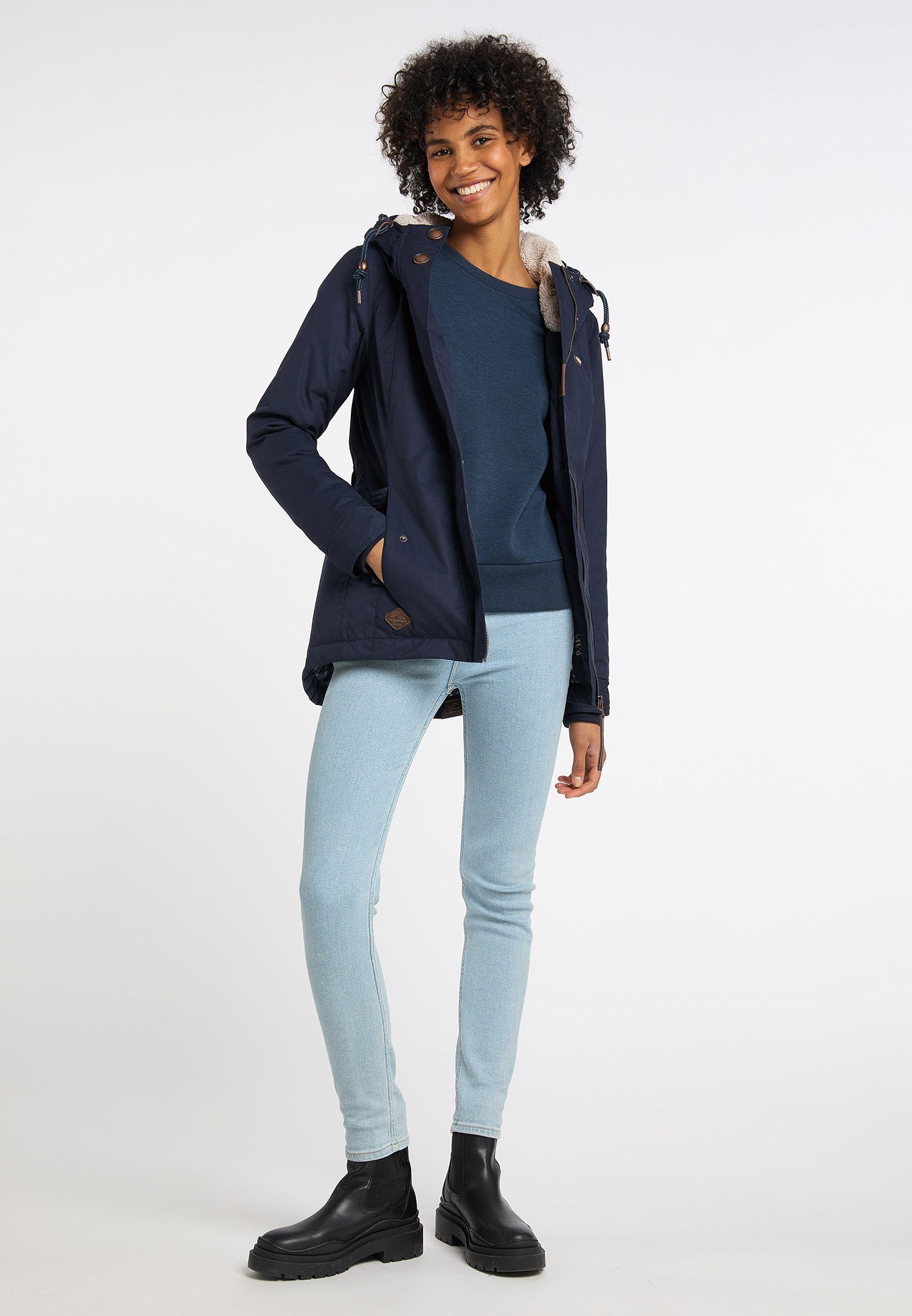 Ragwear Allwetterjacke Mode Vegane NAVY Nachhaltige & MONADE