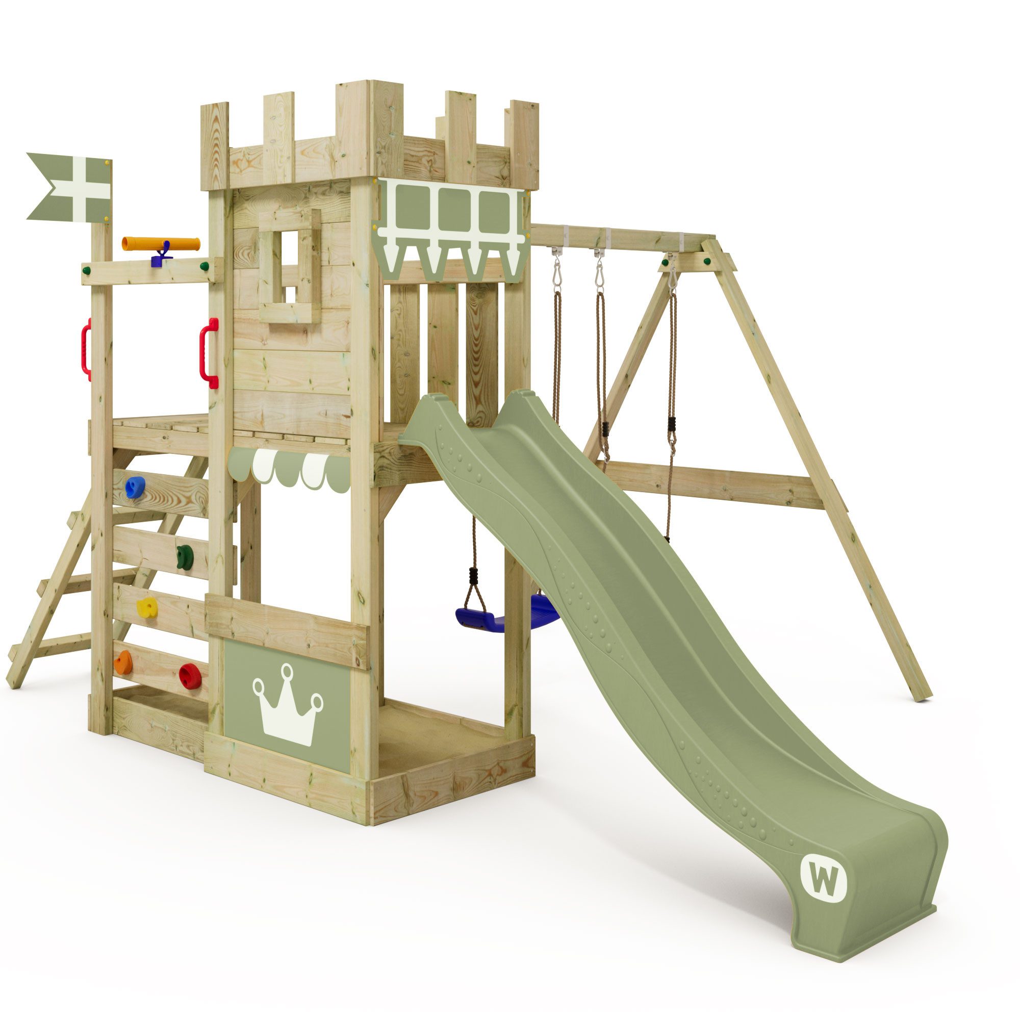 Wickey Spielturm RoyalFlyer – Abenteuer-Spielgerät für Garten mit Rutsche u günstig online kaufen