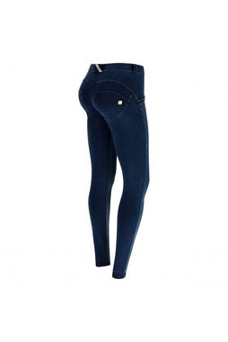 Freddy Jeansjeggings Hose WR.UP® Skinny mit normaler Leibhöhe und Länge aus dunklem Denim Regular Waist