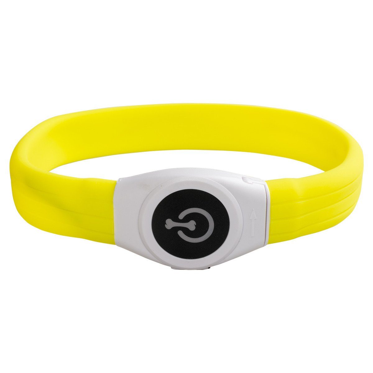 Leuchthalsband Flash Light Ring Maxi USB Silikon gelb