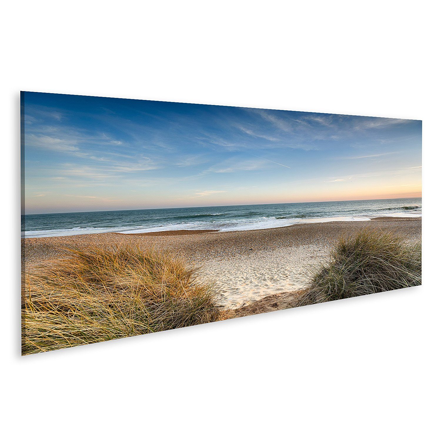 islandburner Leinwandbild Bild auf Leinwand Dünen Strand Sand Meer Nordsee Inseln Wandbild Poste