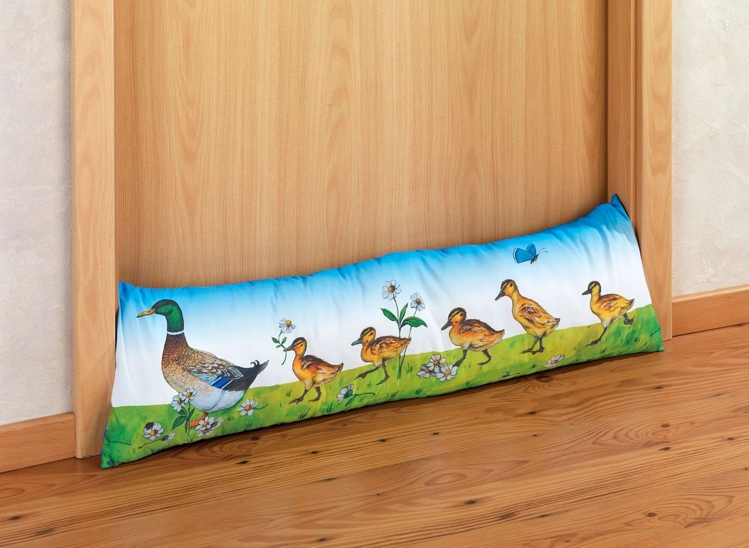 WENKO Zugluftstopper Zugluftrolle Windstopper Entenfamilie Türdichtung Türv günstig online kaufen