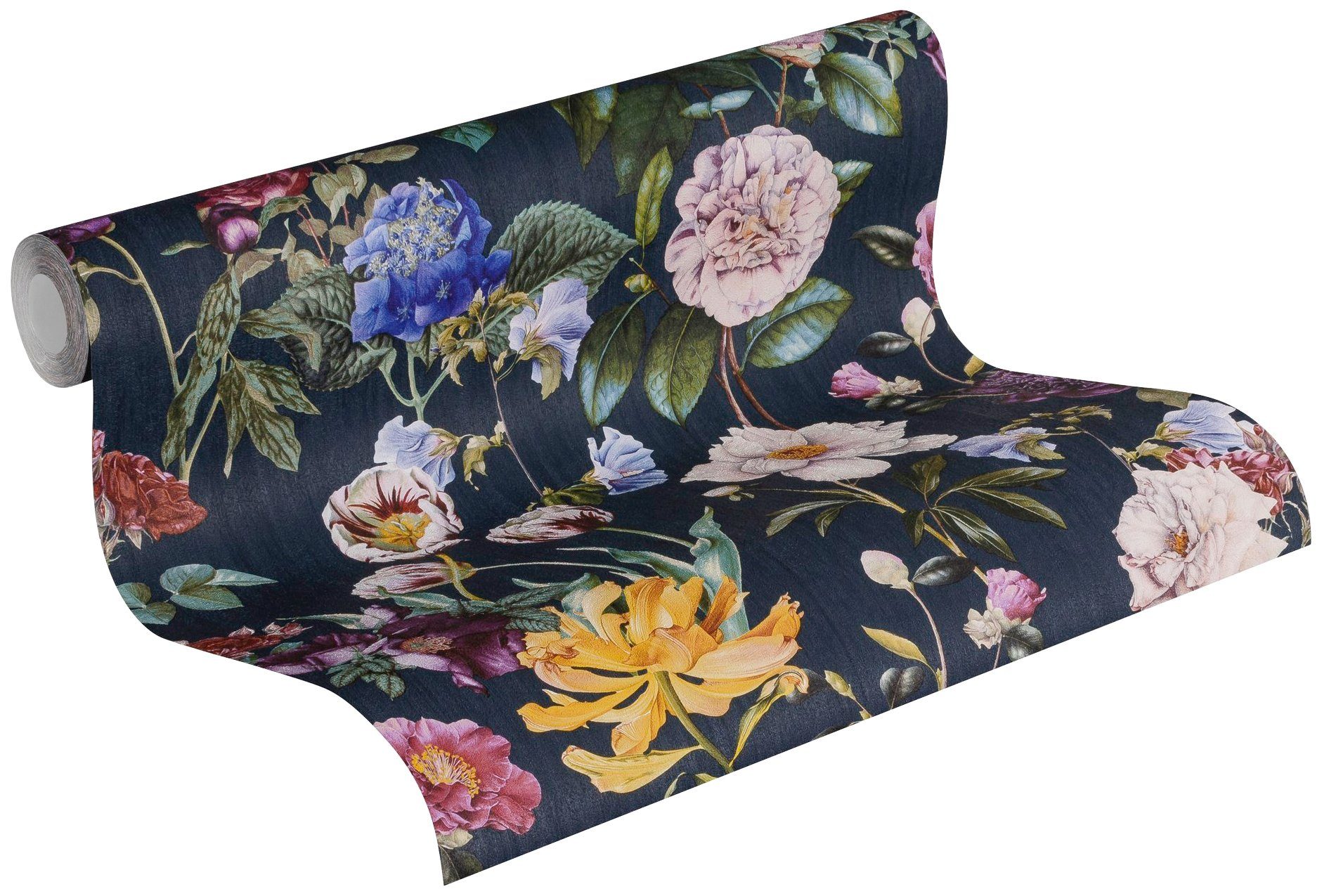 A.S. Création Vliestapete Jette Joop tropisch floral natürlich, leicht strukturiert, floral, Wald, botanisch, Blumentapete Tapete Streifen Tapeten Wohnzimmer Sc – Bild 3 von 5