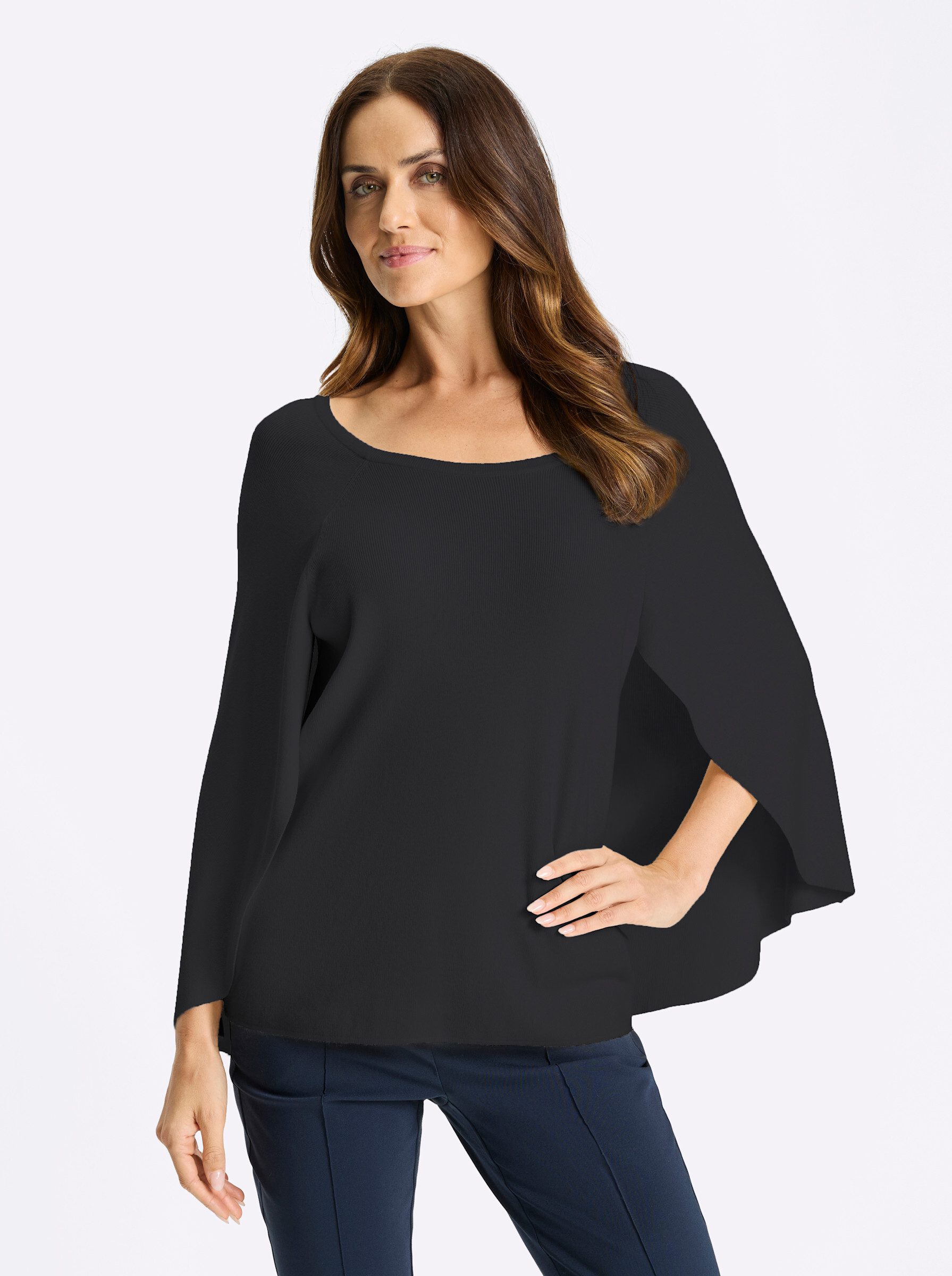 heine Strickpullover Pullover Langarm Feinstrick .