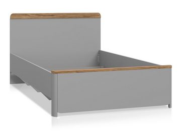 Moebel-Eins Kinderbett, SPARKI Jugendbett 120x200 cm, Material Dekorspanplatte, Grau/Catania Eichefarbig
