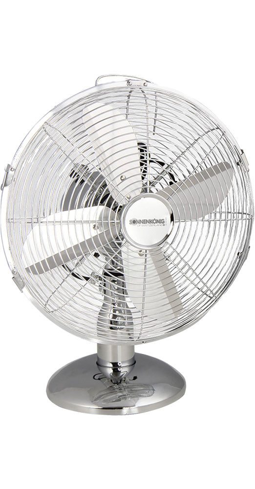 Sonnenkönig Tischventilator Chrom 12, Leistung 35W, günstig online kaufen