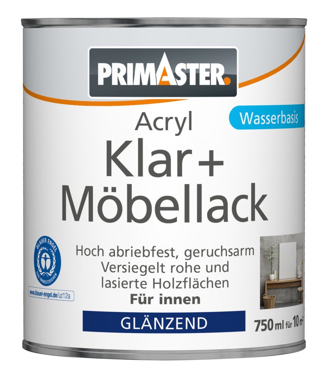 Klarlack Primaster Klar und Möbellack 750 ml farblos