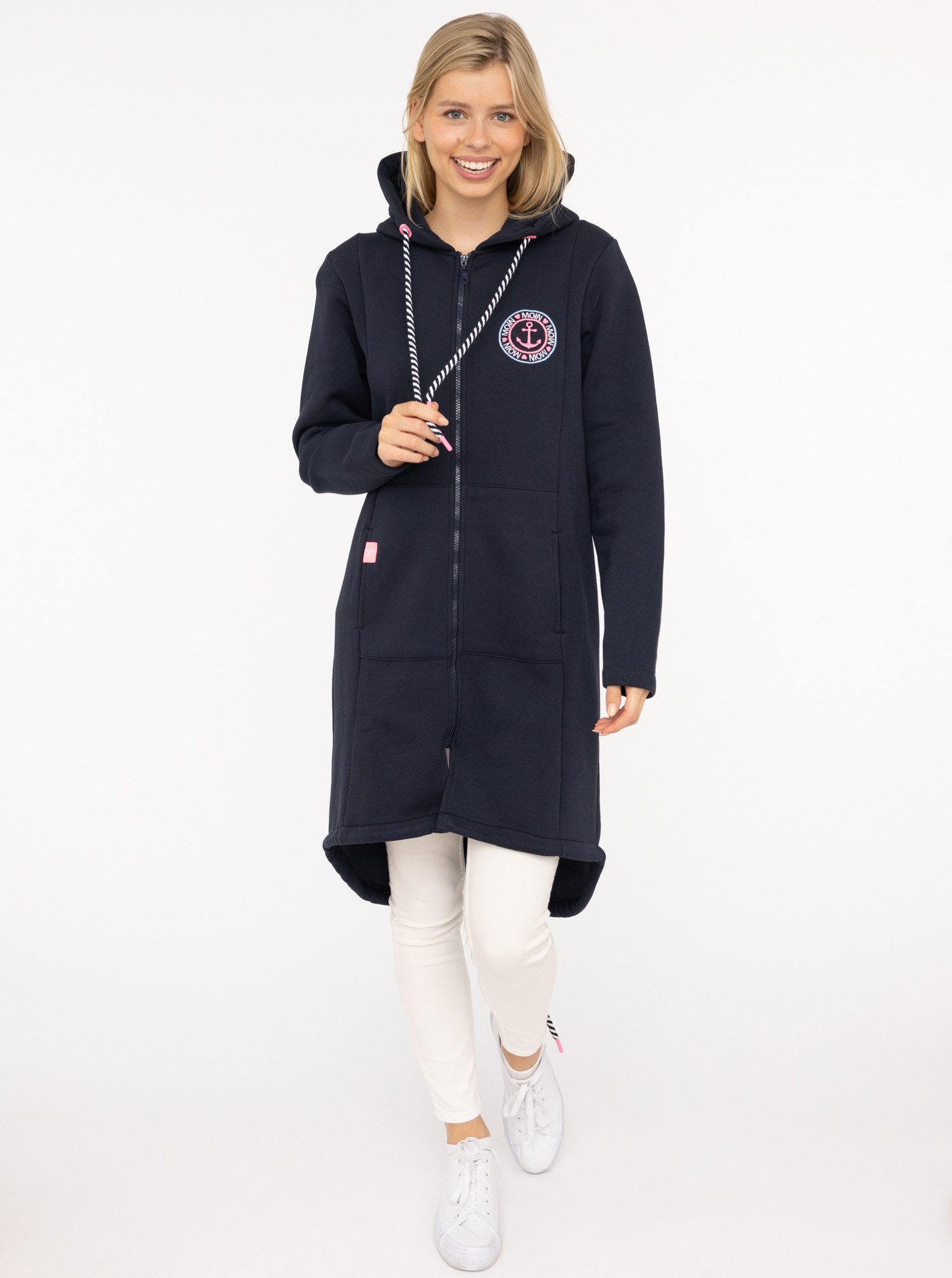 Zwillingsherz Jerseymantel "Meeresglück" mit großem Motiv am Rücken günstig online kaufen