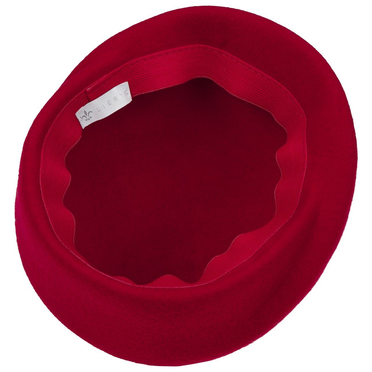 in rot (1-St) Damenbaske, Made Italy Lierys Baskenmütze