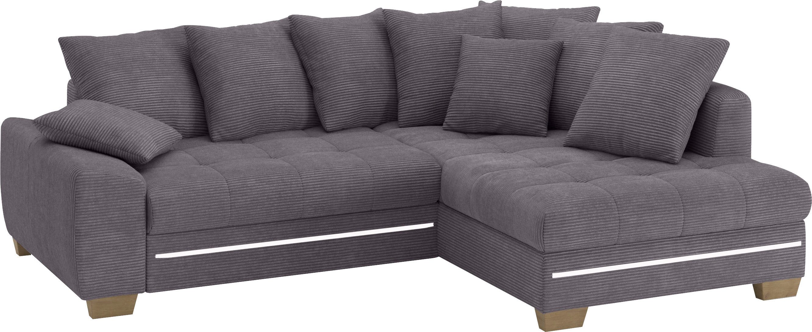 Mr. Couch Ecksofa "Nikita II, L-Form" mit Kaltschaum, RGB-LED Beleuchtung, günstig online kaufen