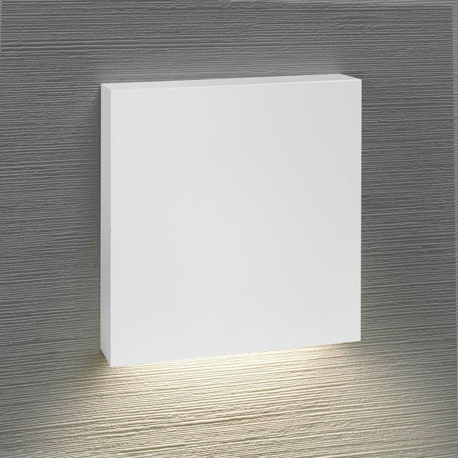 Maxkomfort LED Wandstrahler 6190S, LED fest integriert, 3000K, Warmweiß, Wandeinbauleuchte, Treppenbeleuchtung, Stufenlicht, Nachtlicht