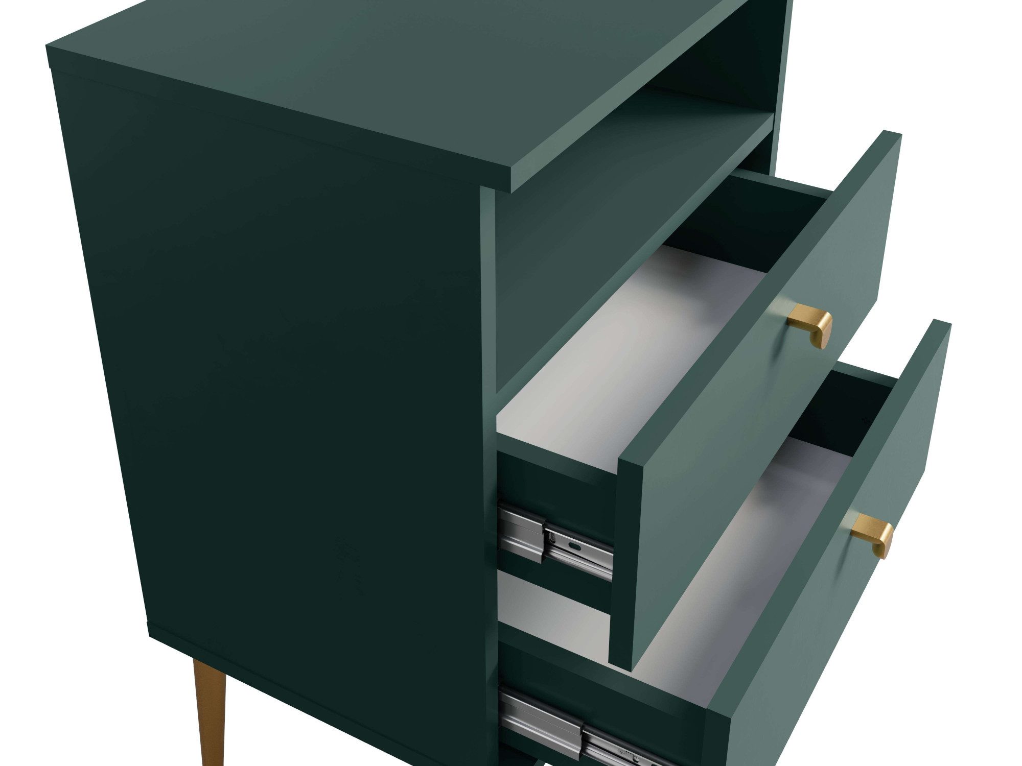 OTTO home Nachttisch Elyriia Nachtkommode mit 2 Schubladen und Fach, Premium-Qualität (Maße B/T/H: 50/34/70cm), mit viel Stauraum, modernes Design, pflegeleicht – Bild 5 von 5