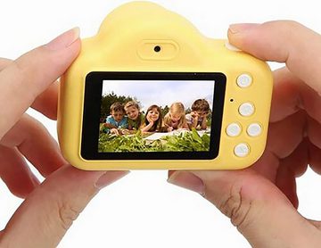 HT A1 Kinderkamera (inkl. Cartoon Dual Camera:, Kinder-Digitalkamera mit 5MP und 2-Zoll-Bildschirm)