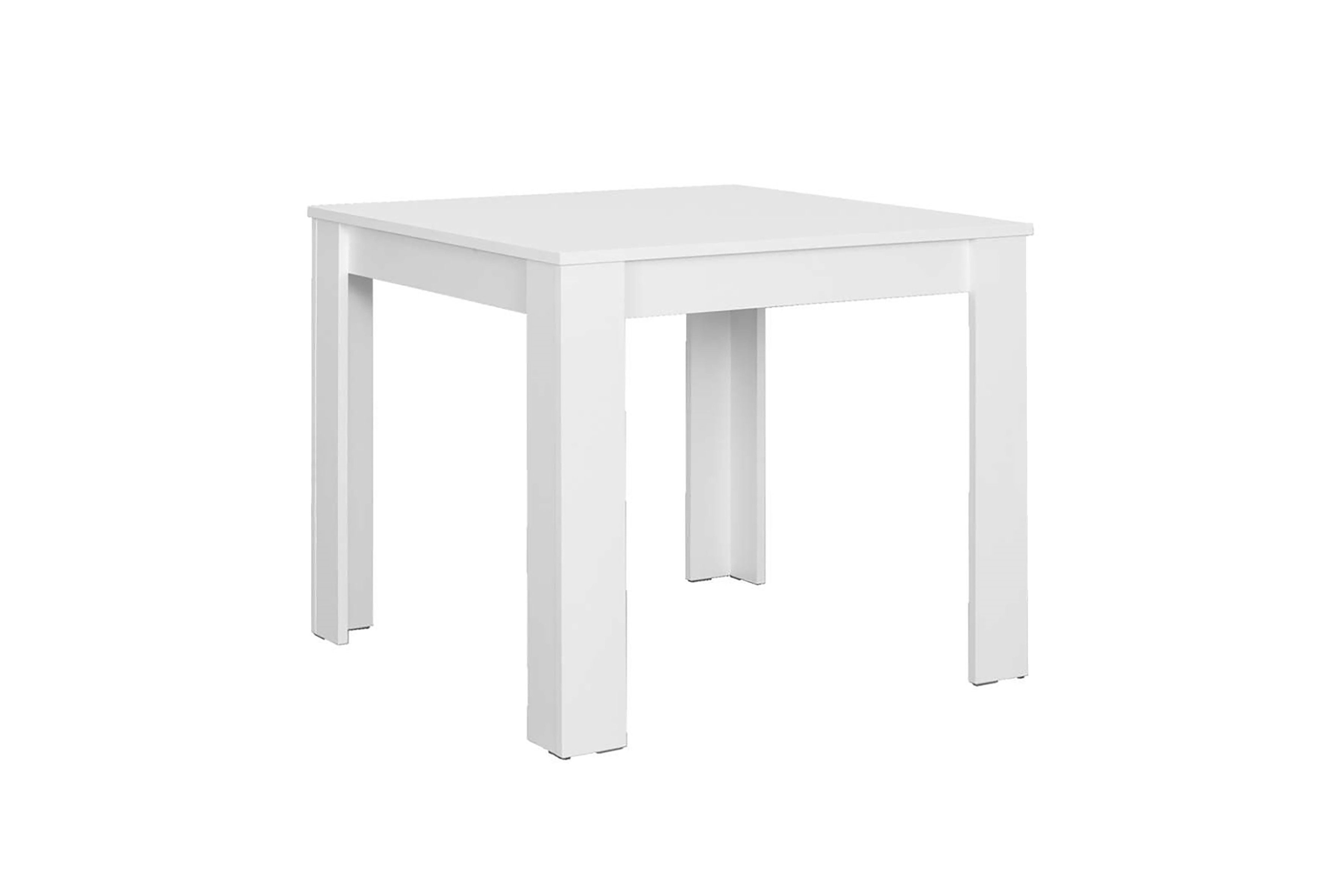 byLIVING Esstisch NEPAL (80 x 80 cm, in Eiche-Optik, Beton-Optik oder Weiß), Platzsparender Tisch weiß | weiß