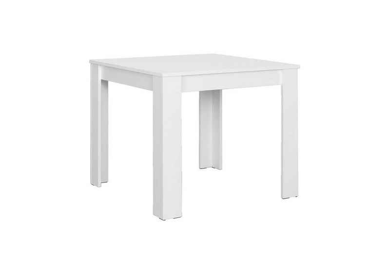 byLIVING Esstisch NEPAL (80 x 80 cm, in Eiche-Optik, Beton-Optik oder Weiß), Platzsparender Tisch