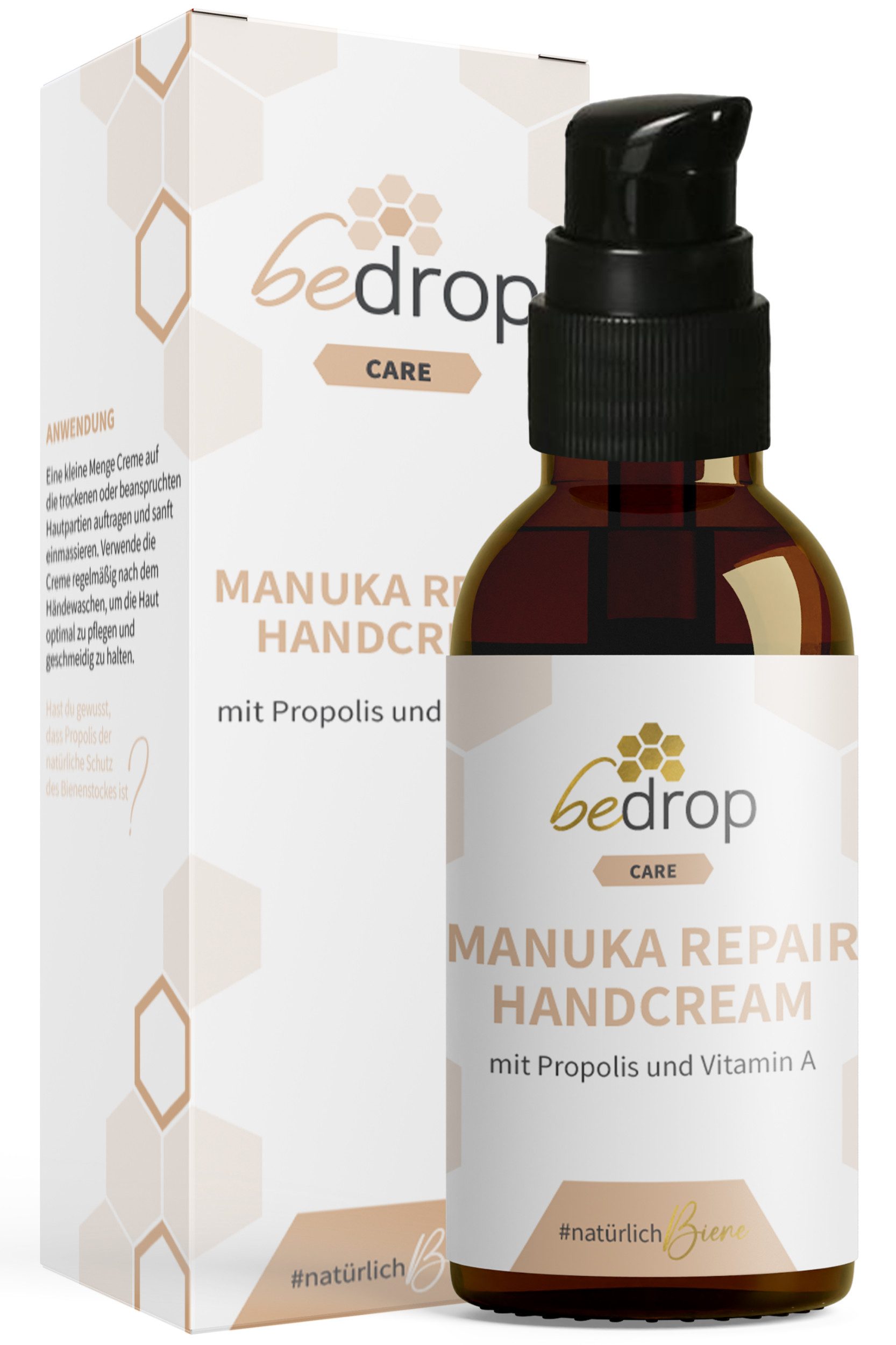 bedrop Handcreme Manuka Repair Handcream / Handcreme mit Manuka Honig und Propolis, Die Handcreme mit Manuka Honig für geschmeidige und gepflegte Hände