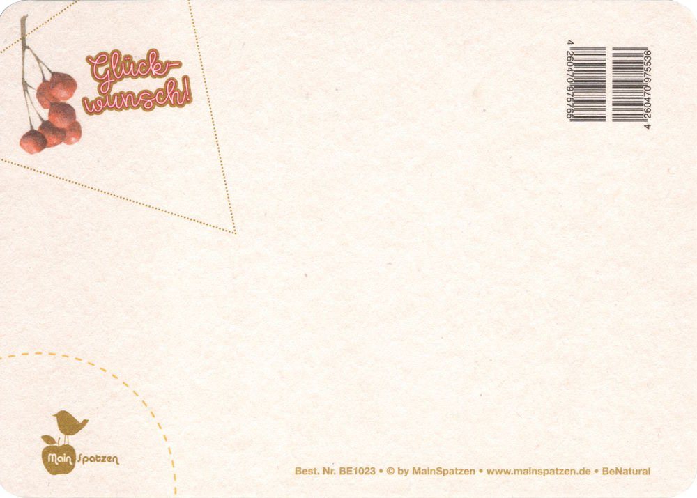 Thumbnail - Postkarte Papp-Postkarte "Glückwunsch!"