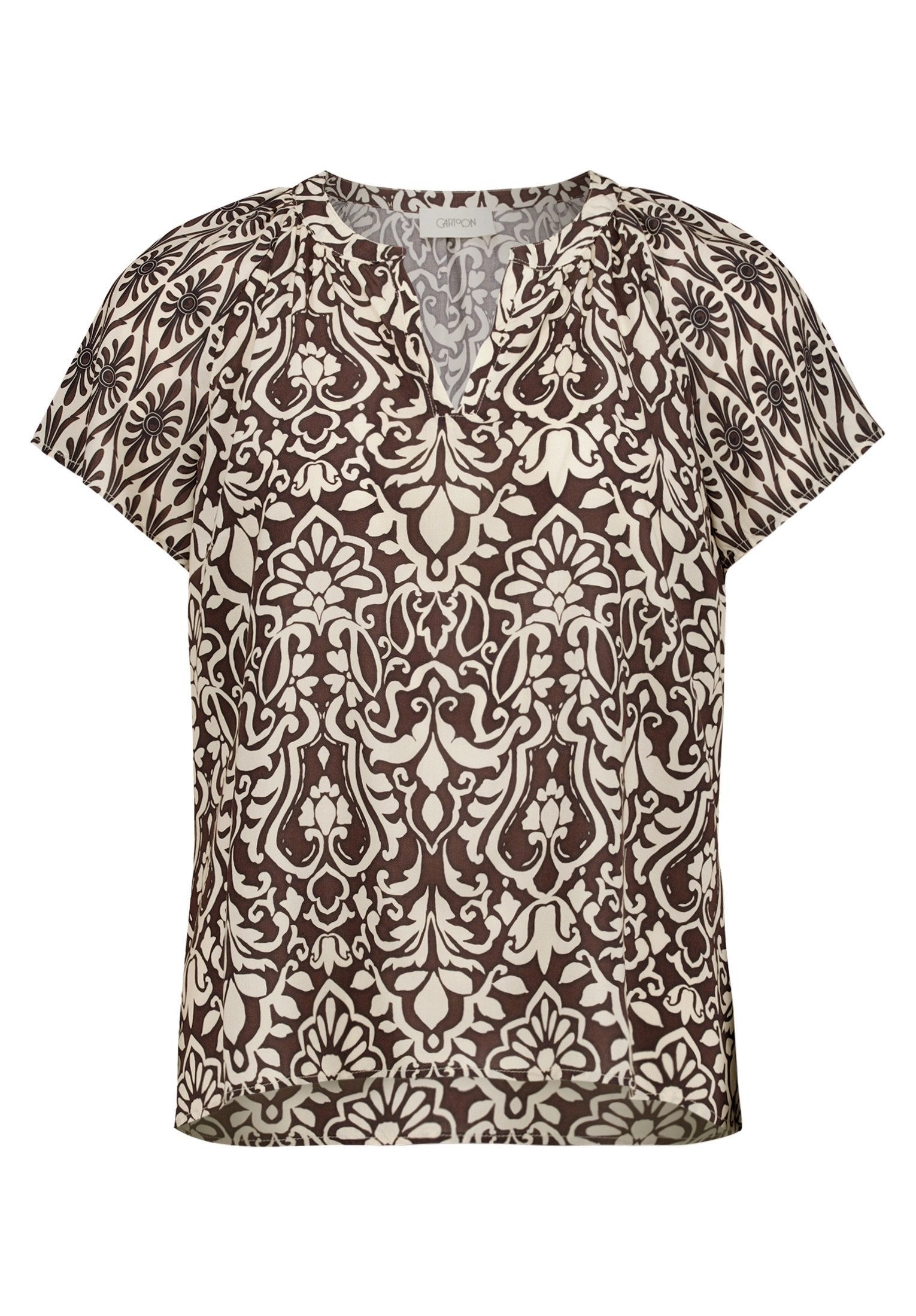 Cartoon Shirtbluse Damen mit Rüschen