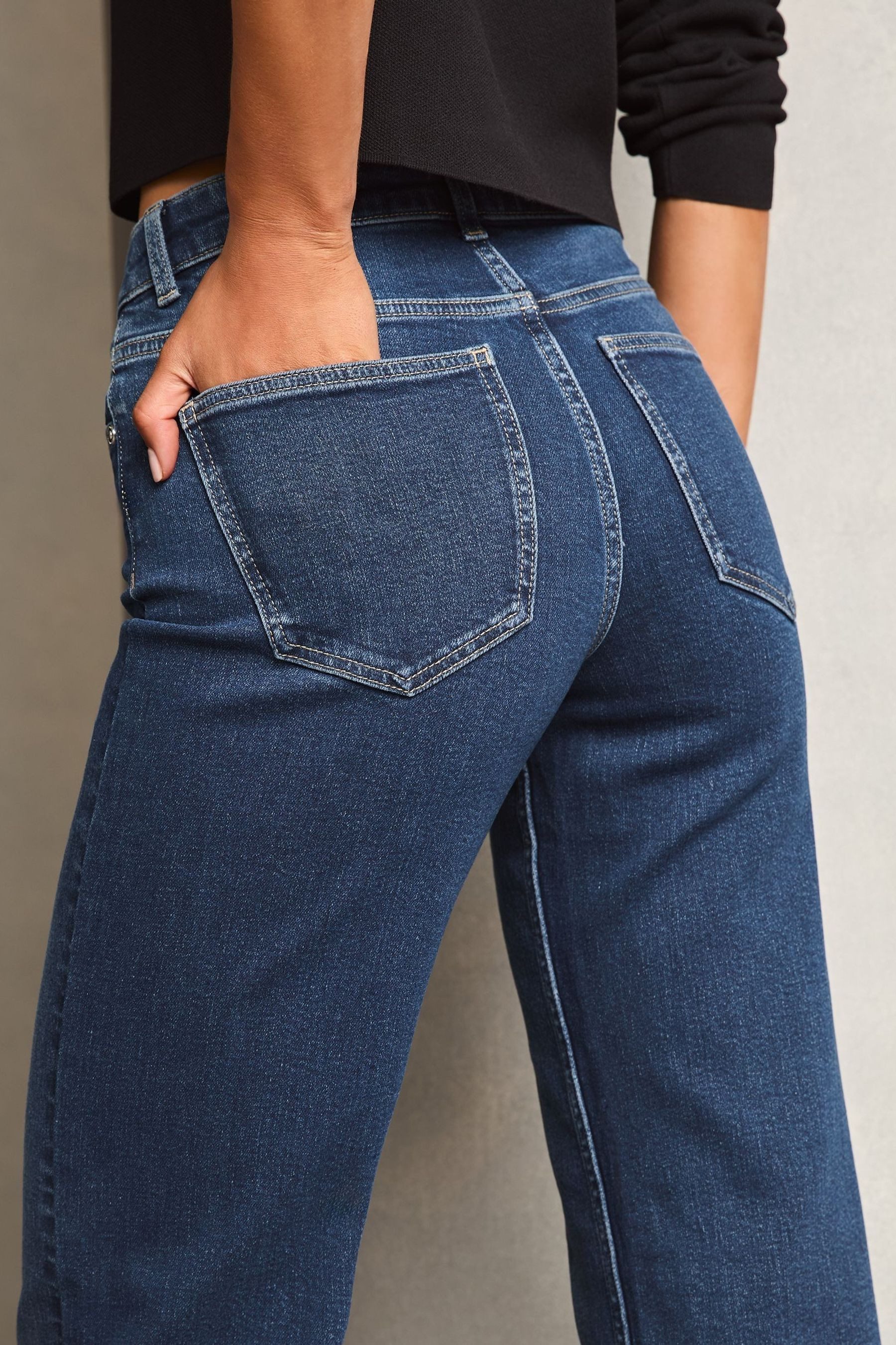LIPSY Weite Jeans Lipsy Jeans mit weitem Bein, Kurzgröße (1-tlg)