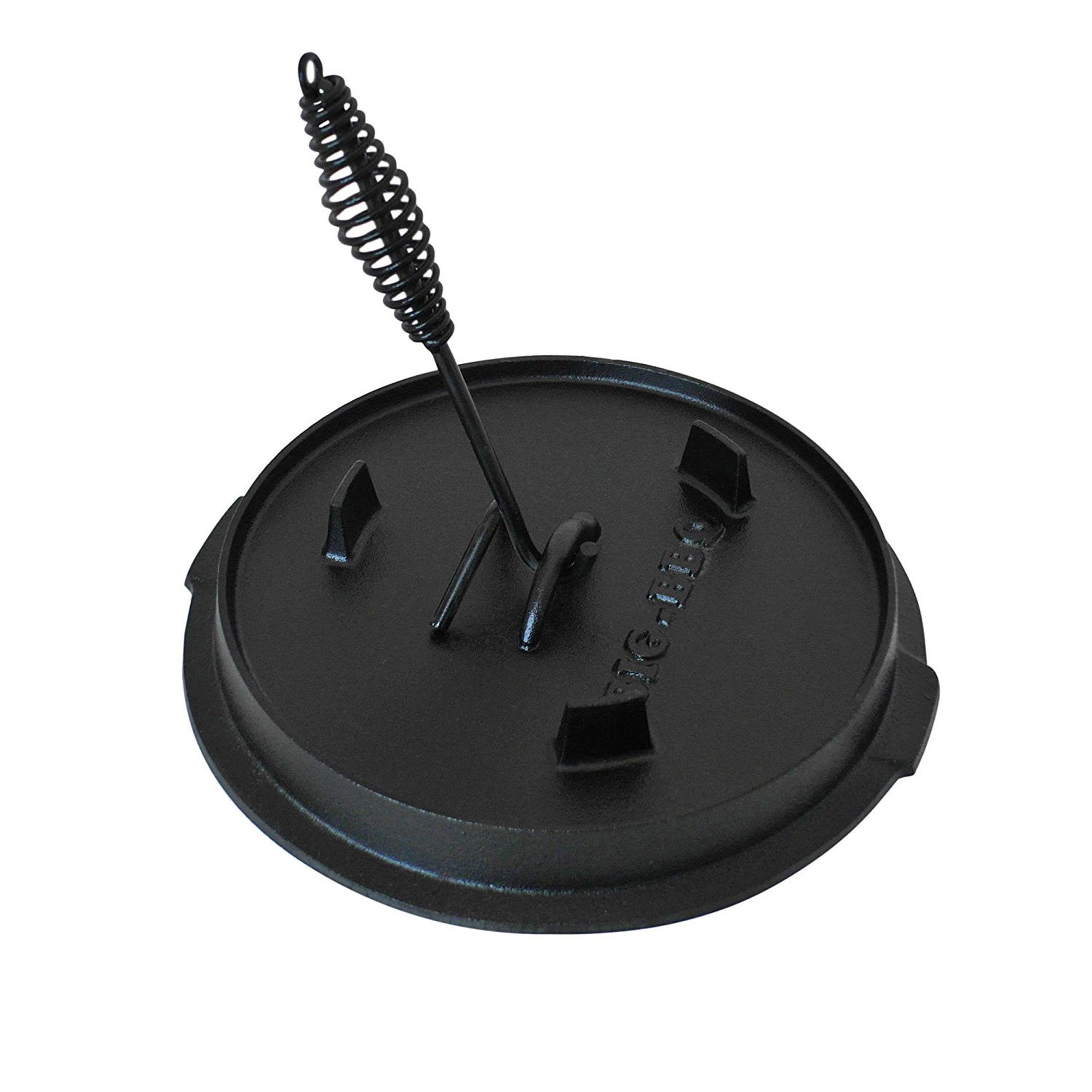 ToCi Grilltopf Deckelheber für Dutch Oven Feuertopf - Schürhaken aus Metall 34cm lang, (1-tlg), Feuerfest