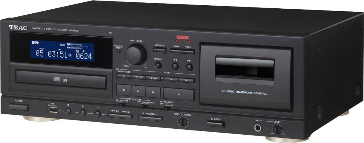 TEAC (CD, USB-Audiowiedergabe, USB-Aufnahme) CD-Player AD-850-SE