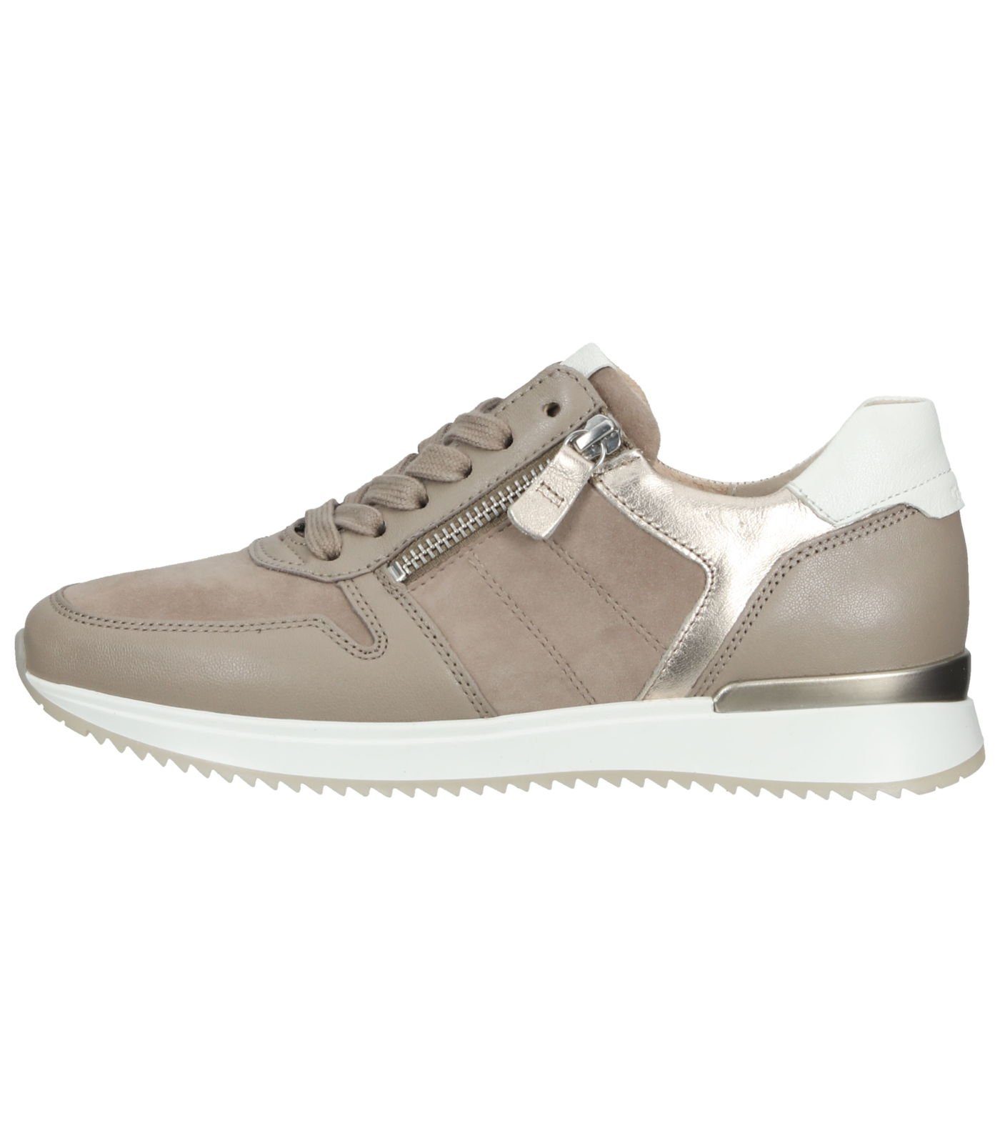 Sneaker / Gabor (dark-nude 20) kombi Leder/Textil Beige Sneaker