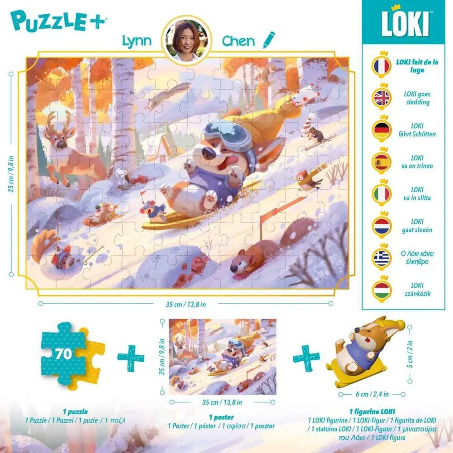 HUCH! Puzzle Loki Puzzle Winter, 99 Puzzleteile