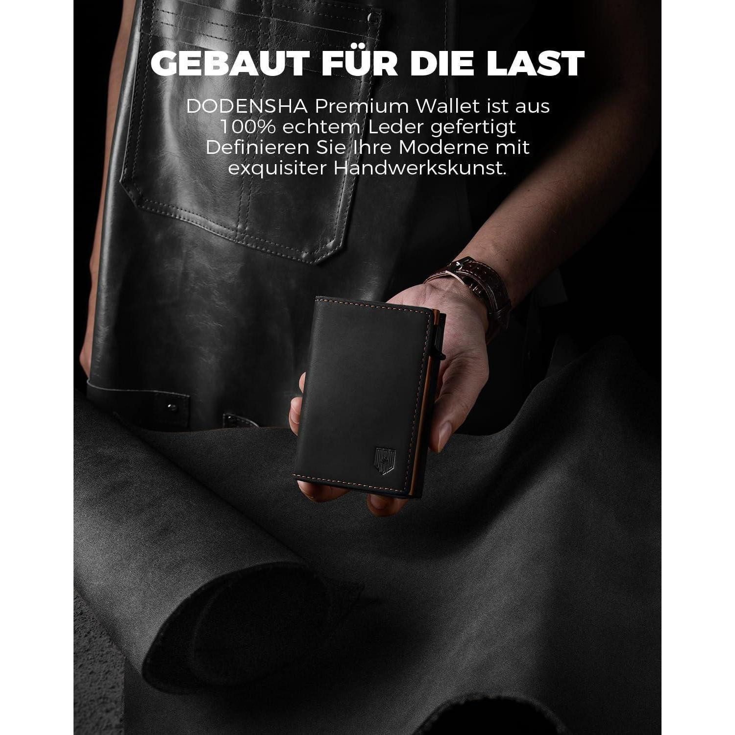 LuxusKollektion Geldbörse Slim Wallet Herren RFID Schutz Magnetverschluss Geldbörse Münzfach – Bild 4 von 5