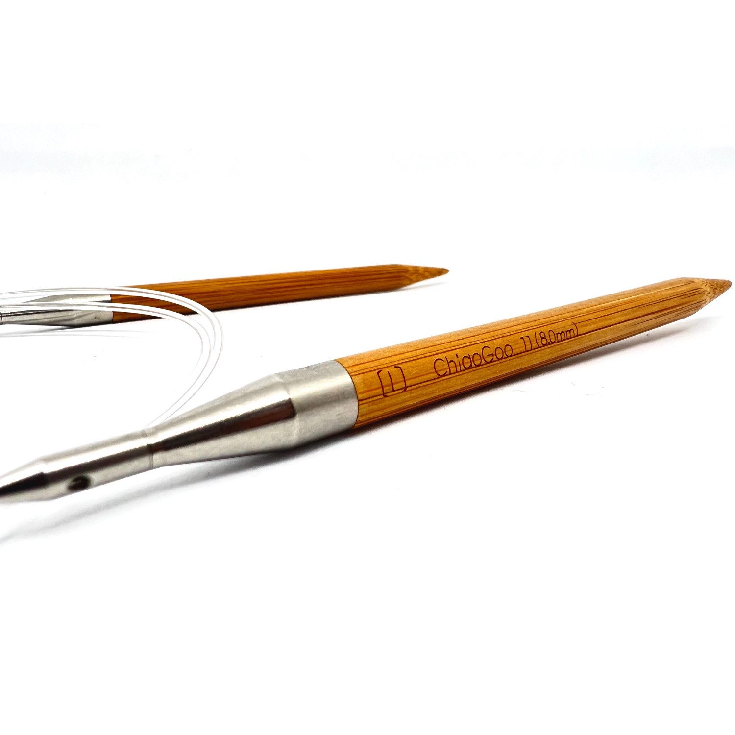 ChiaoGoo Rundstricknadeln Bambus Rundstricknadelset Spin Bamboo Complete 2.75 mm - 10.0 mm, Stricknadel-Set mit auswechselbaren Nadelspitzen 2,75 - 10,0 mm, Rundstricknadel-Set, Bambus, Schraubsystem, Stoffetui, Komplettset