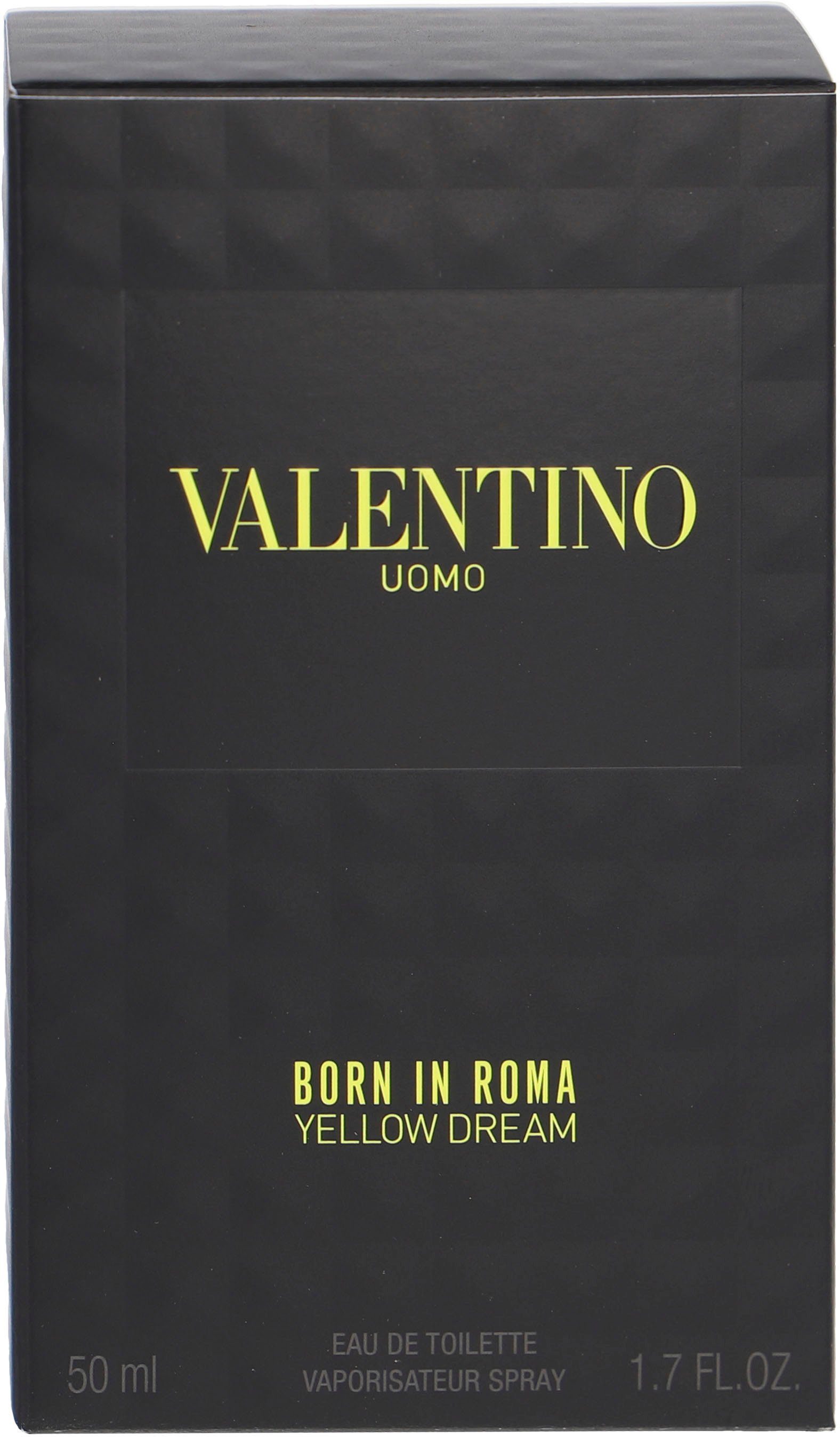 Uomo In Roma Valentino Born Dream de Yellow Toilette Eau