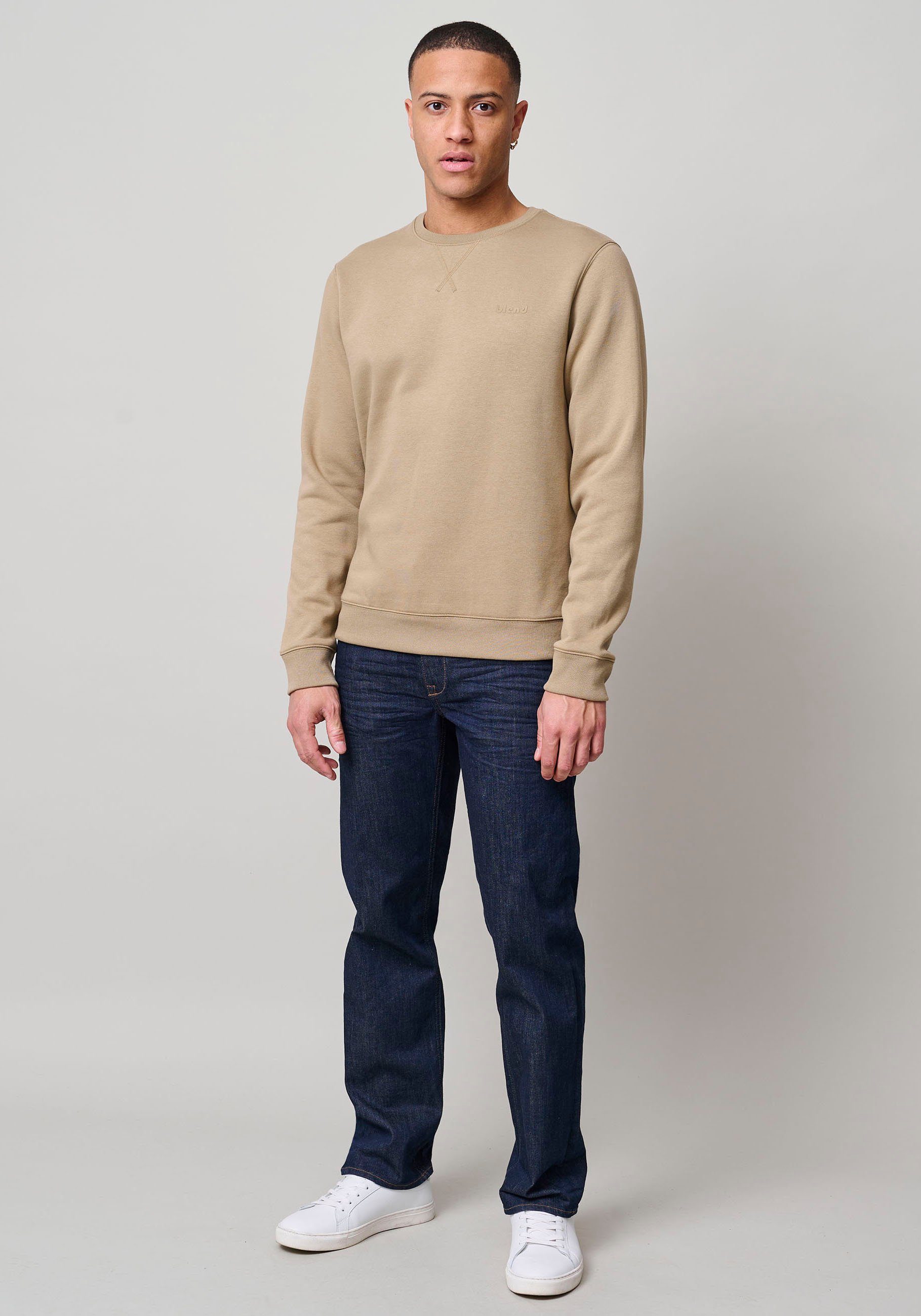 Blend Sweatshirt BHDOWNTON CREW aus Baumwollmischung, Slim Fit, mit Rundhalsausschnitt – Bild 4 von 5