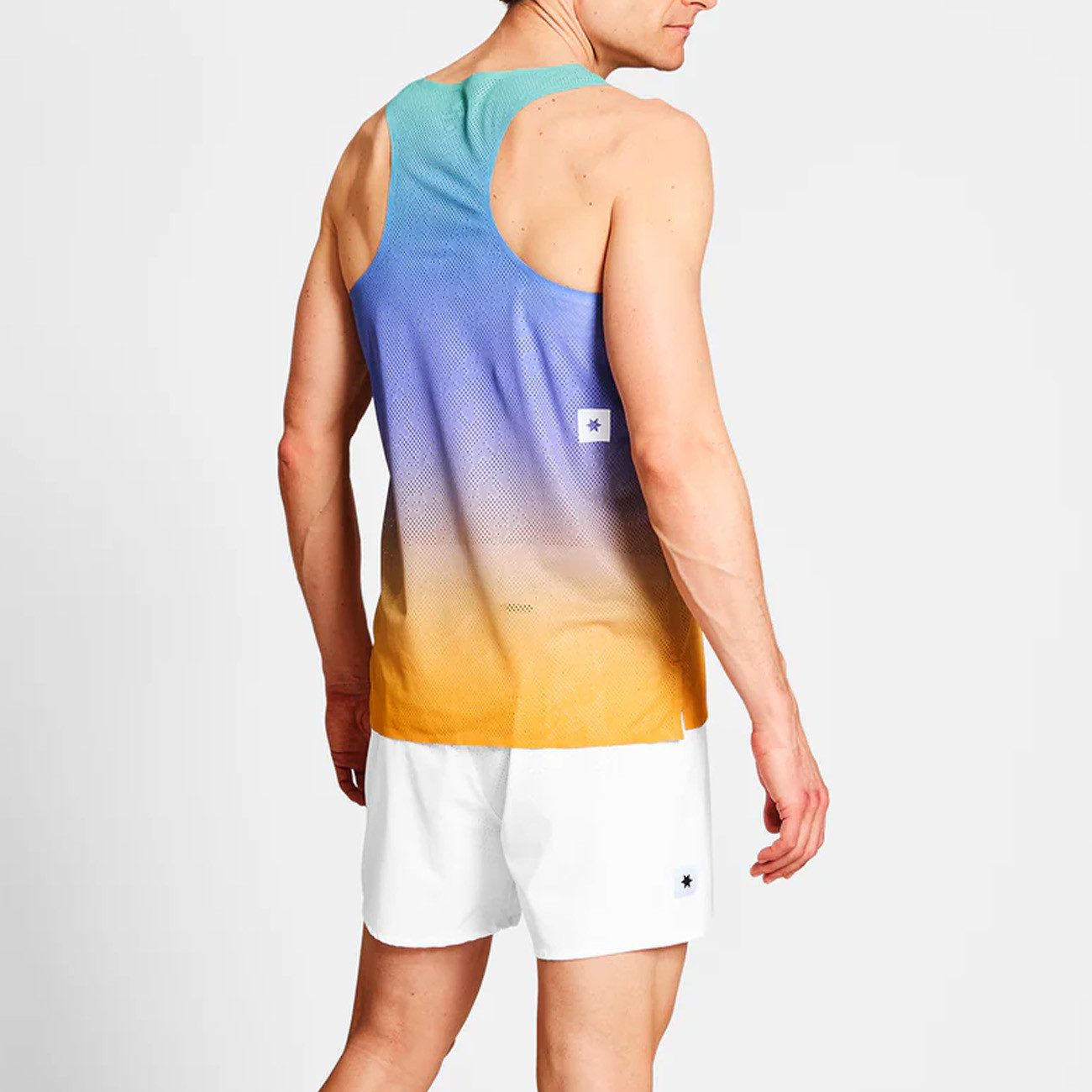 Saysky Laufhose Saysky Drip Dye Flow Air Singlet Purpe AOP