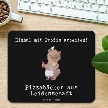 Mr. & Mrs. Panda Mauspad Pizzabäcker aus Leidenschaft - Schwarz - Geschenk, Danke, Arbeitszimm (1-St)