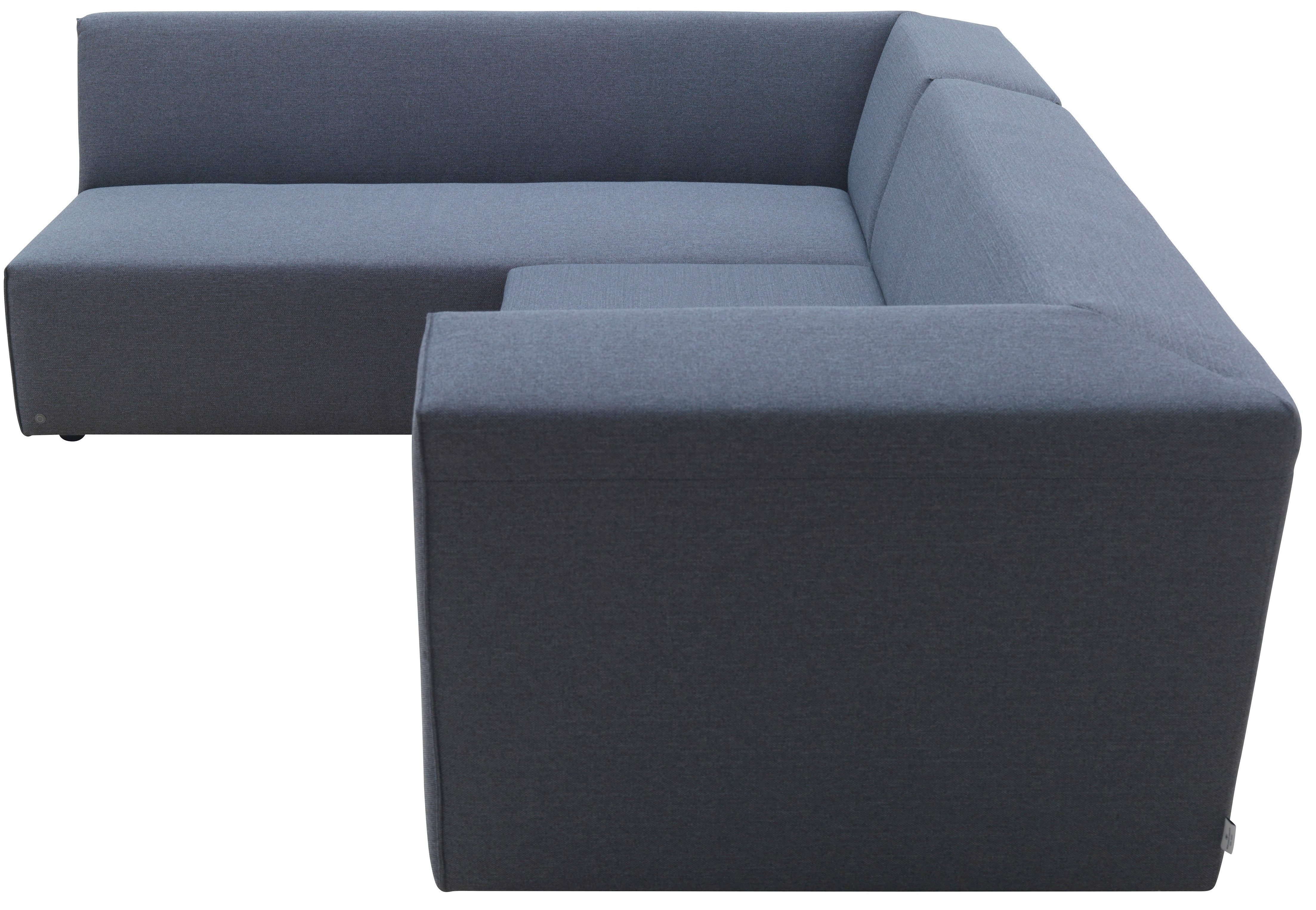 woven 2 aus TAILOR TOM TBO HOME ELEMENTS, links Ecksofa 19 mane grey Set, Sofa-Eckelementen,