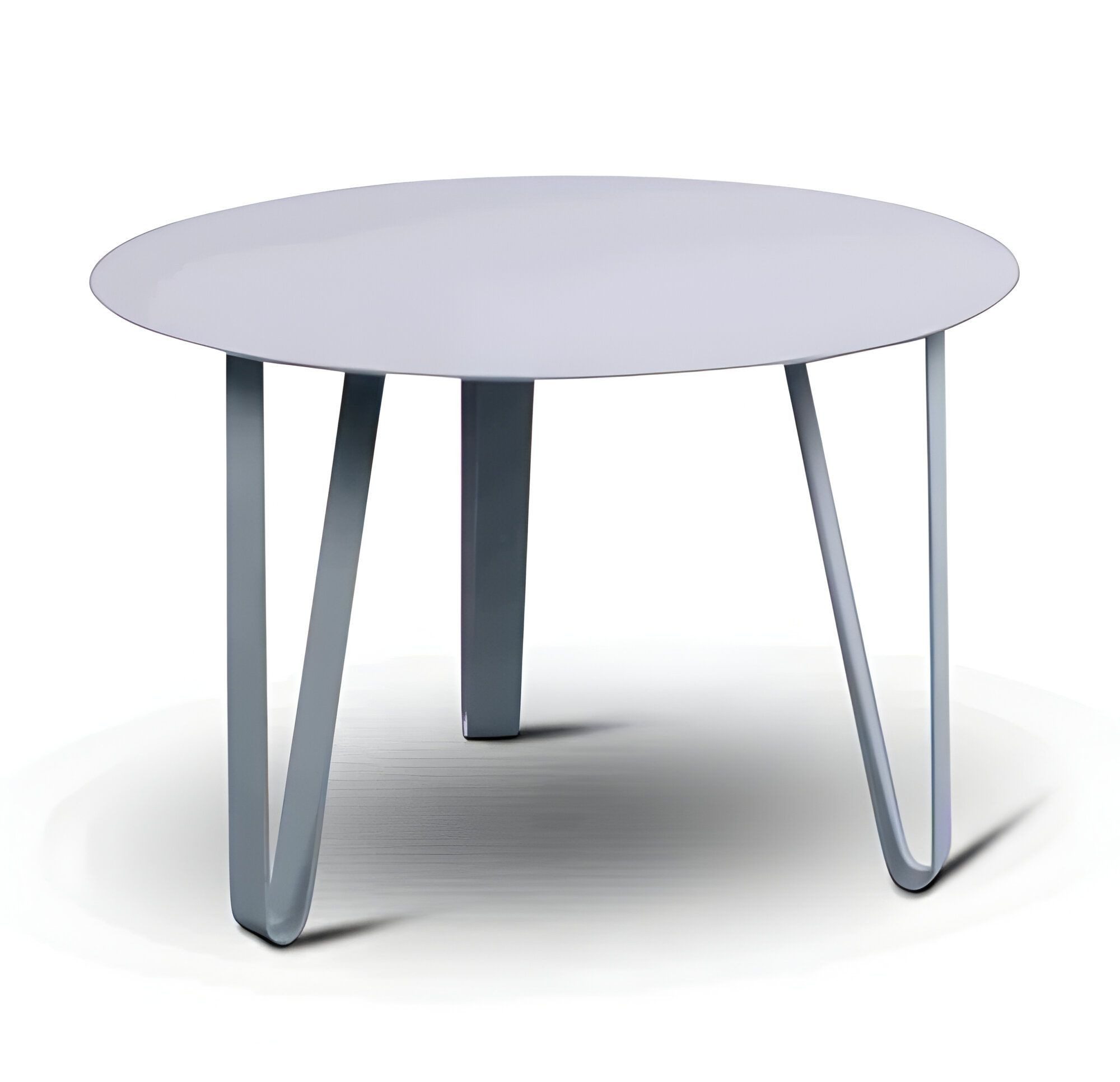 M2 Kollektion Couchtisch, Beistelltisch aus Metall, Modern, Rund 60x40x60 cm