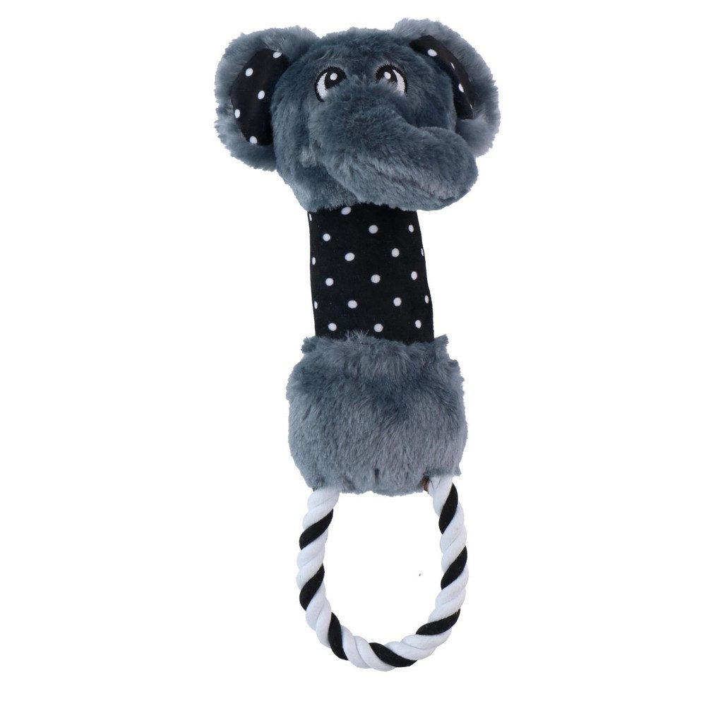EDCO Tier-Beschäftigungsspielzeug Hundespielzeug - Plüschtier mit Schlaufe - ca. 36 cm - 1 Stück, Plüsch