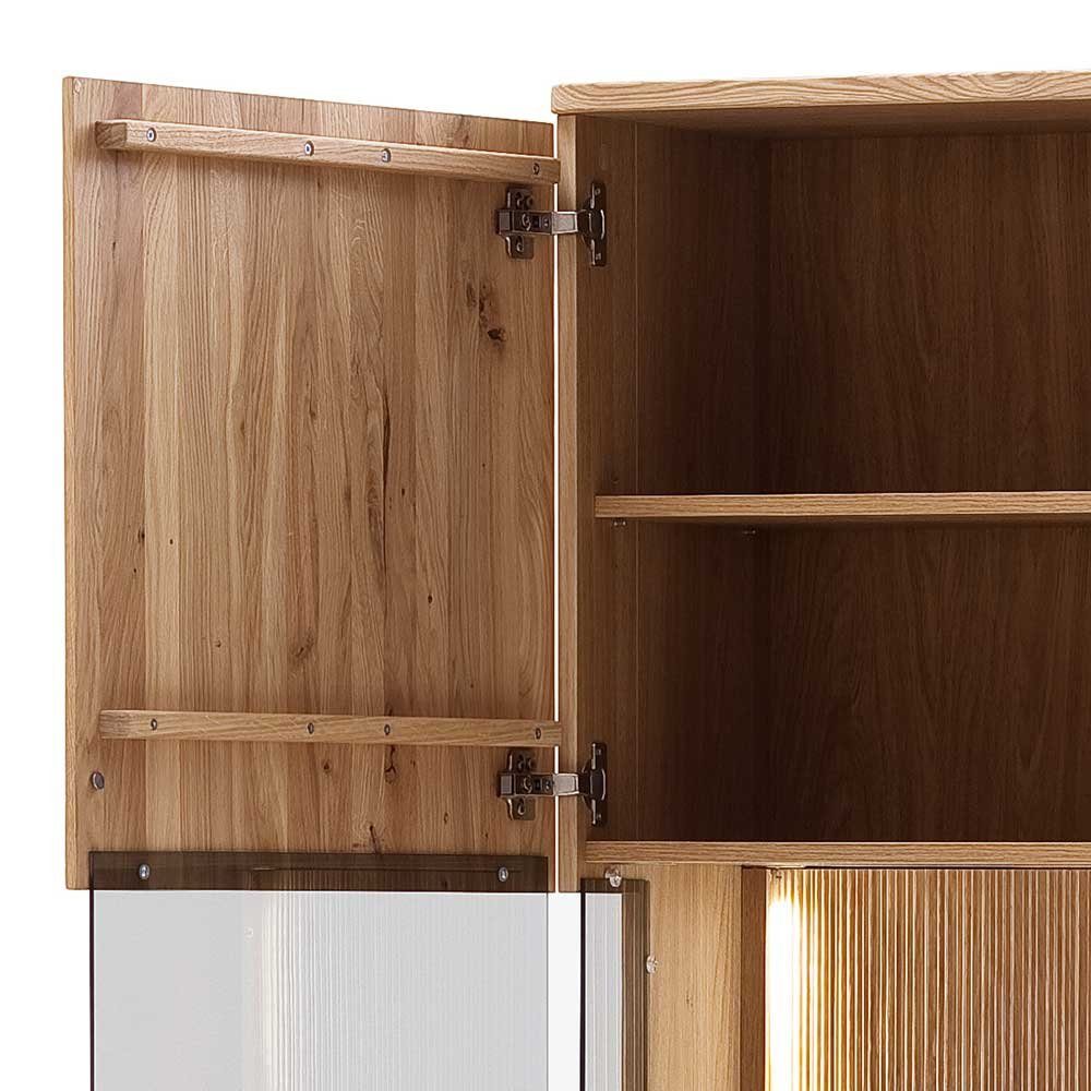 Pharao24 Vitrine Arelas aus Massivholz