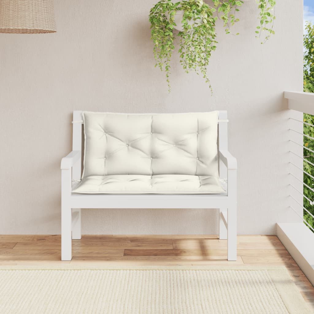 vidaXL Sitzauflage Gartenbank-Auflagen 2 Stk. Melange günstig online kaufen