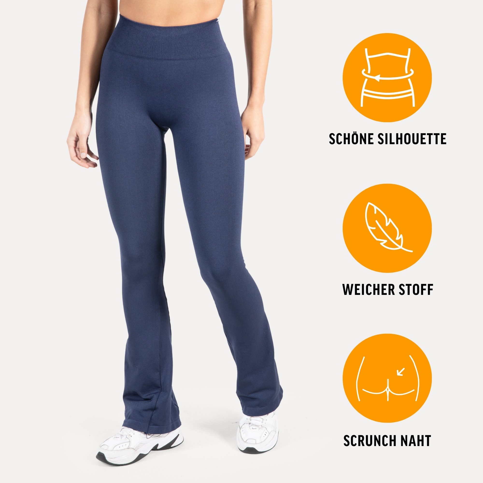 Smilodox Leggings Aylin Schlaghose Sportleggings Scrunch Booty Push UP Frei günstig online kaufen